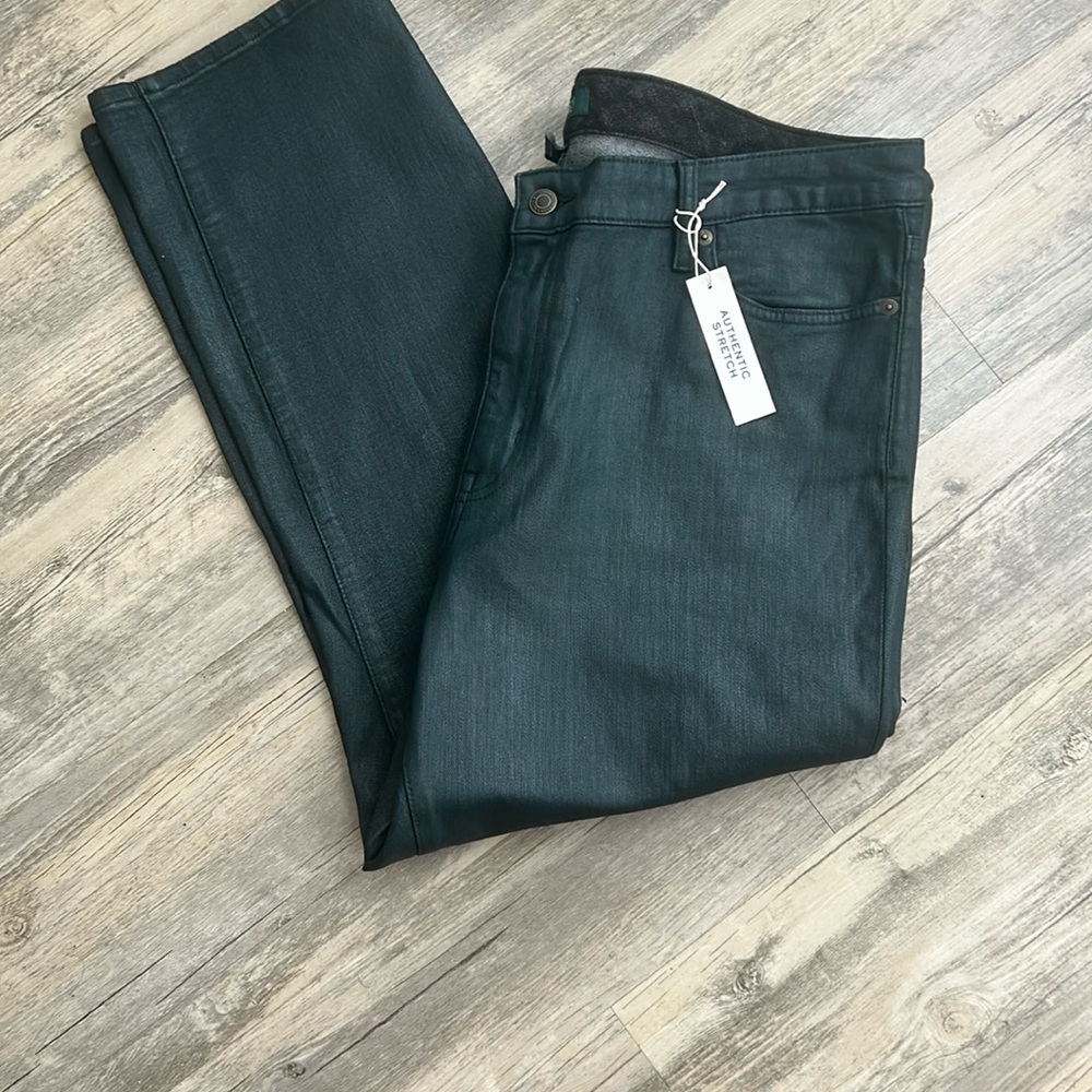Ralph Lauren cropped coated jeans